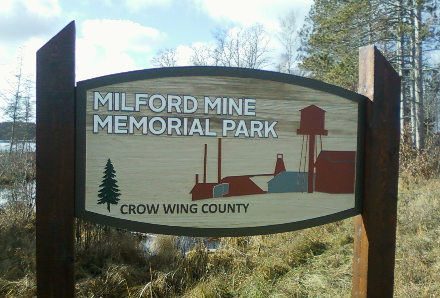 Milford Mine Memorial Park Entrance Sign