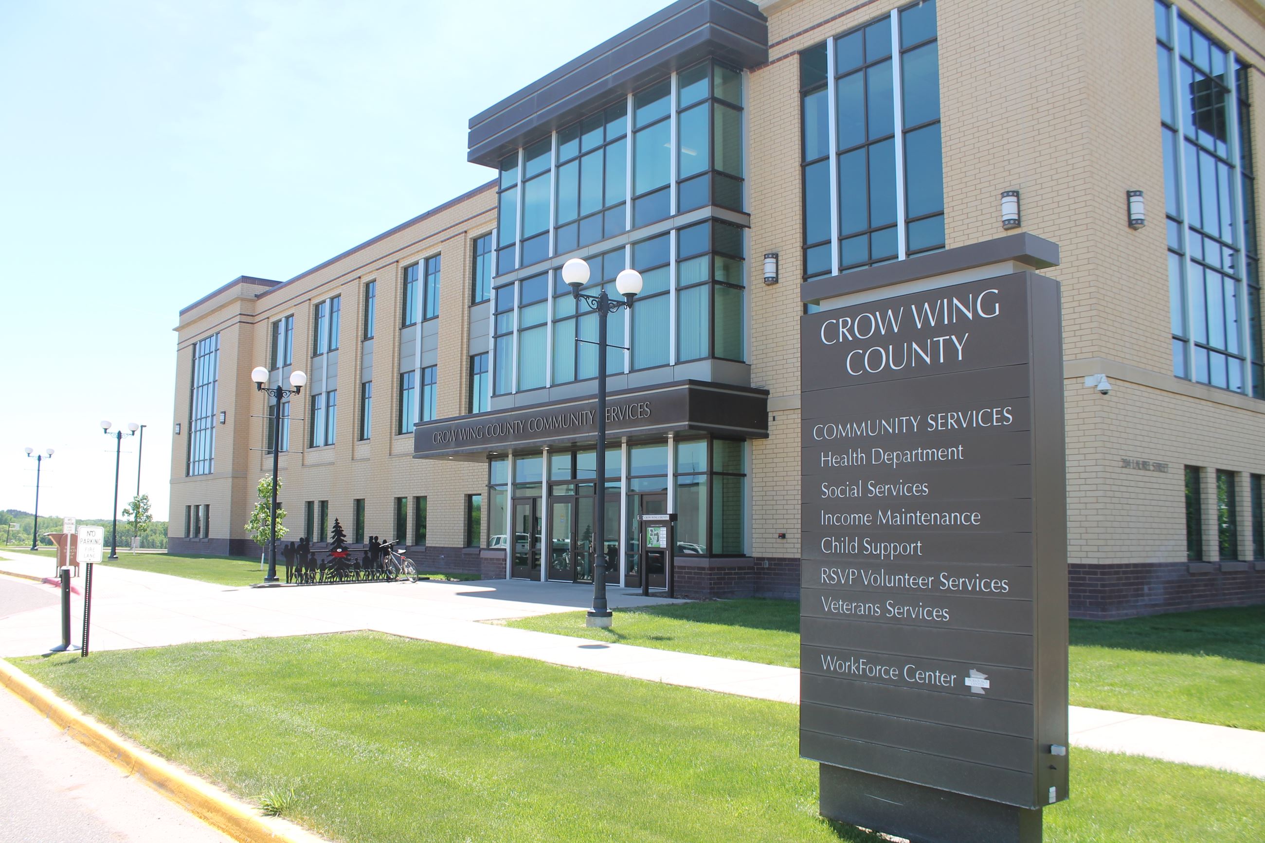 exterior of community services building