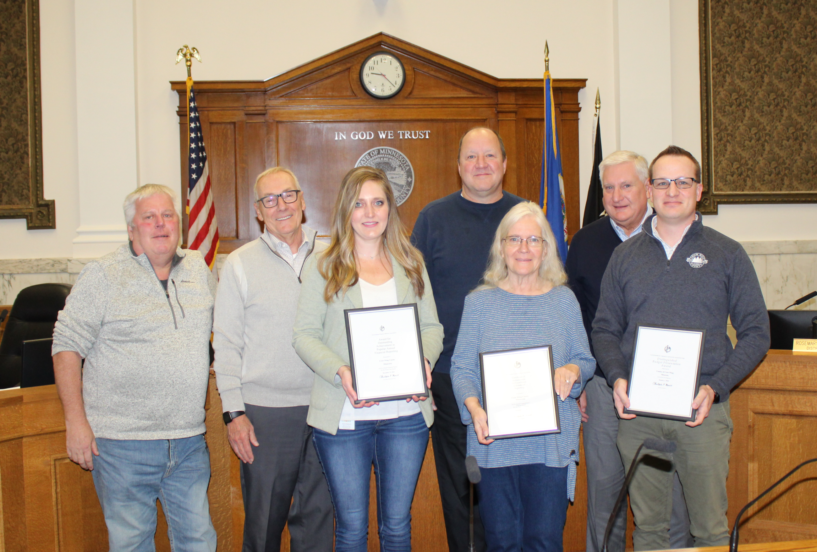 County Board and Finance Staff 
