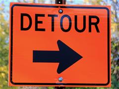 Detour sign